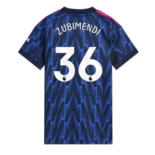 Billige Fotballdrakt Arsenal Martin Zubimendi #36 Replika Bortedrakt Dame 2025-26 Kortermet Billige Fotballdrakt Arsenal Martin Zubimendi #36 Replika Bortedrakt Dame 2025-26 Kortermet